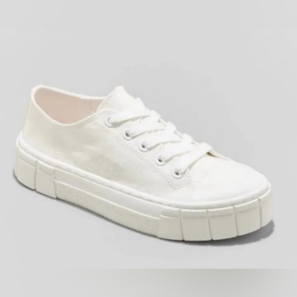 Mad Love Shoes - *Mad Love Women's  Fran Sneakers - White, Size 10